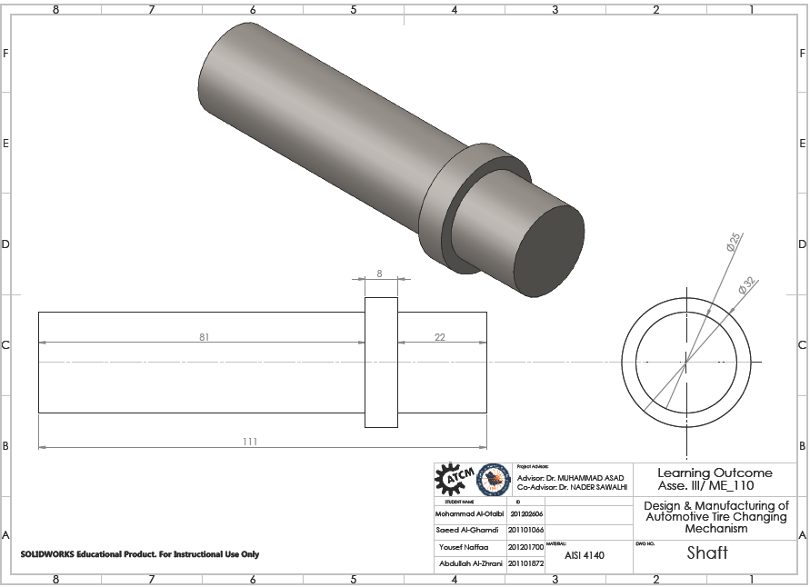 Design and Manufacture of Automotive Tire Changing Mechanism