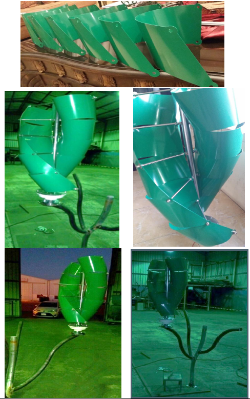 Design of Aeroleaf Wind Turbine